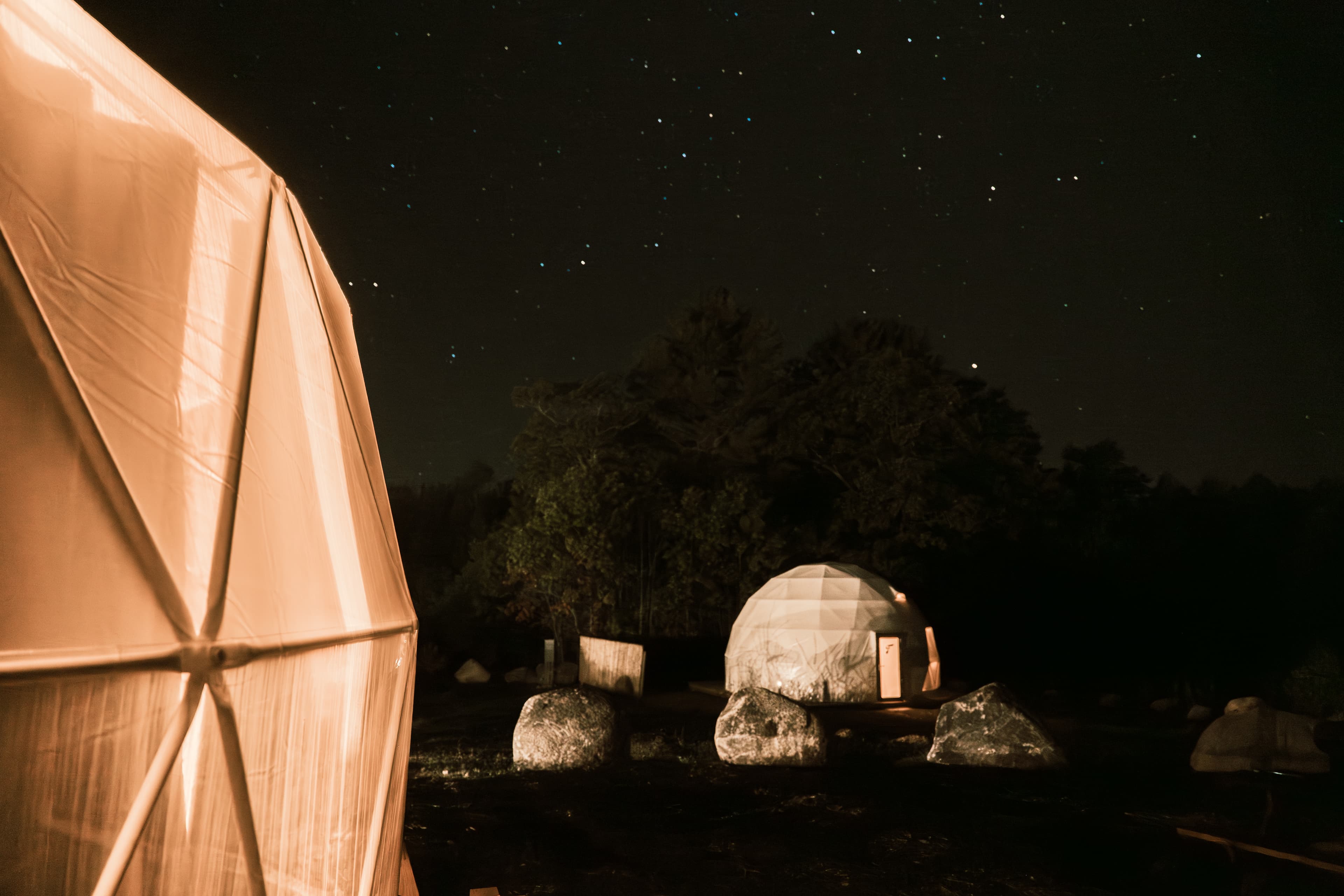 Ferncrest dome at night